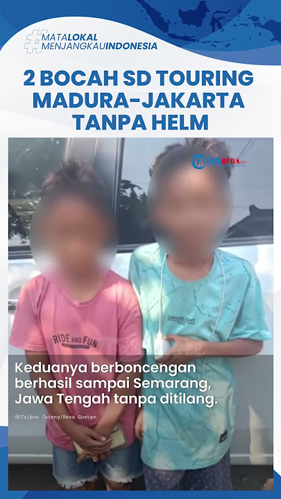 Aksi Nekat 2 Bocah SD Naik Motor Tanpa Helm dari Madura ke Jakarta: Modal GPS, Ditilang di Semarang