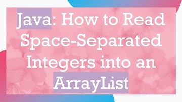 Java: How to Read Space-Separated Integers into an ArrayList
