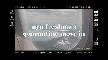nyu freshman move in vlog! | quarantine edition✨