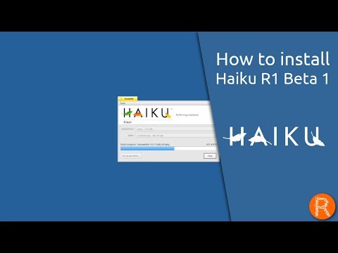 How to install Haiku R1 Beta 1