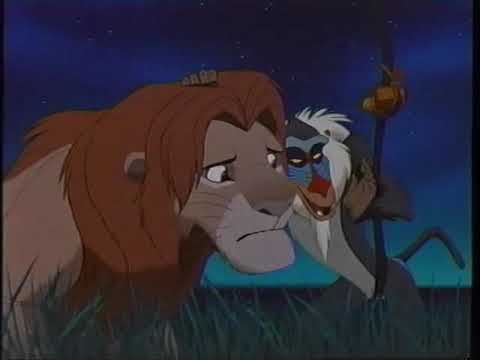 The Lion King (1994) Simba and Rafiki Scene (VHS Capture)