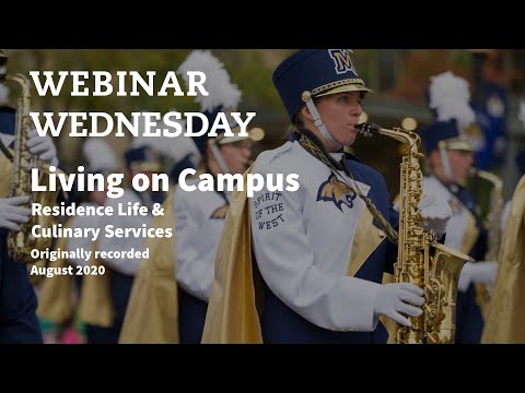 Webinar Wednesday Series - Living on Campus: Residence Life & Culinary Services (Fall 2020)