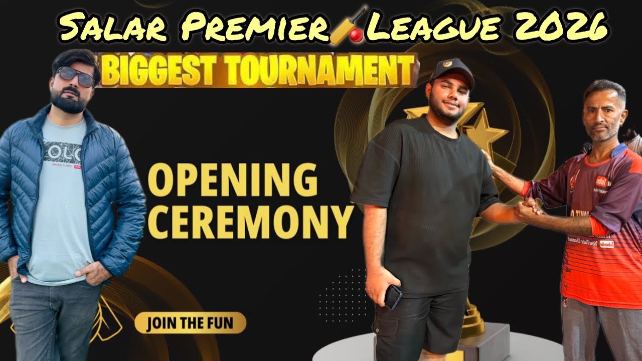 Salar Premier🏏League2026|Grand Opening Ceremony🥳 Ramzan Night Tap Ball 🥎 Cricket Tournament SamNisar