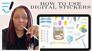How to add and use digital stickers in Goodnotes 6