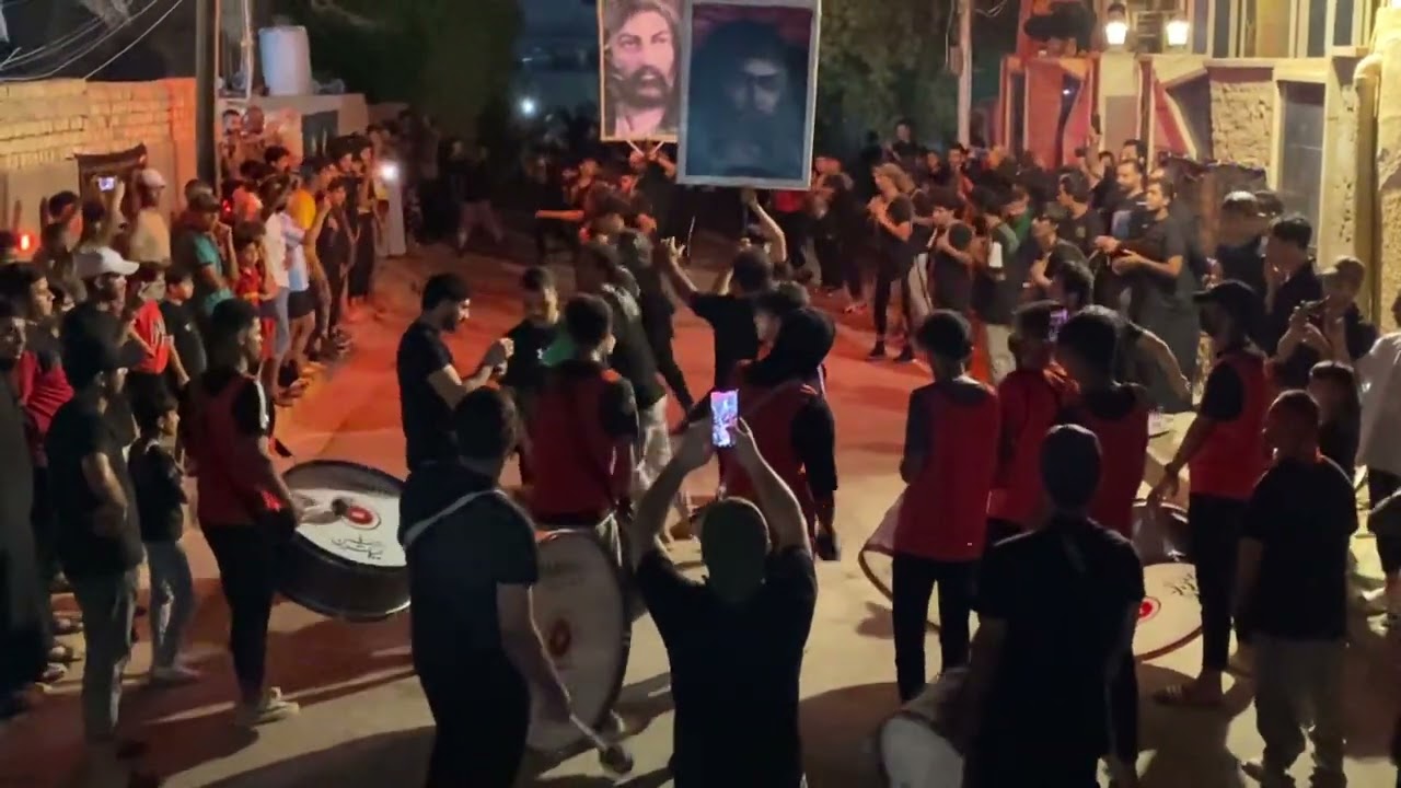 استعراض موكب اهالي الزعفرانيه شارع المعهد مجانين الحسين (ع)