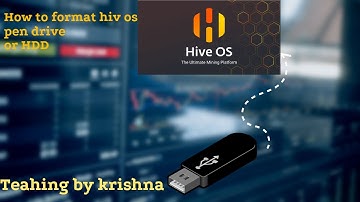 Hiveos pen drive format