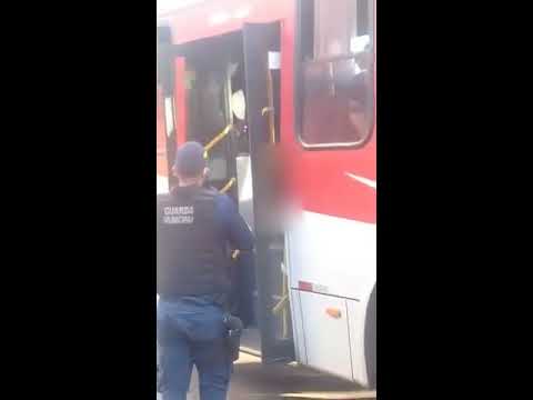 Homem sendo preso por se masturbar no ônibus