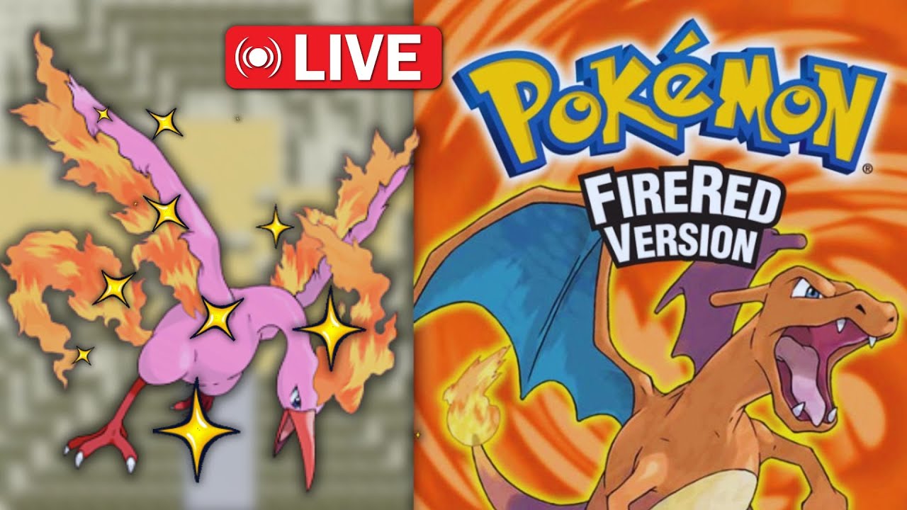 🟢 Pokémon Fire Red 🔥 - Shiny Moltres Live Hunting - 2900+ resets ORIGINAL HARDWARE!