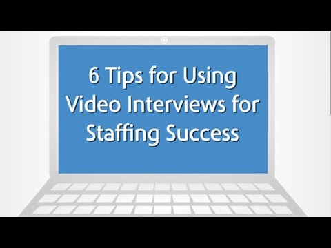 6 Tips for Using Video Interviews for Staffing Success Infographic