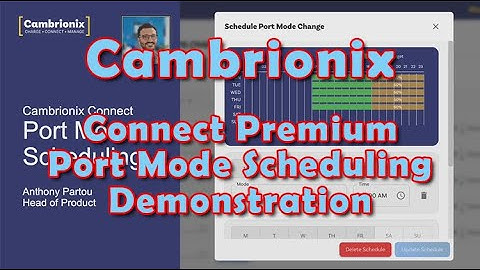 Cambrionix Connect Premium - Port Mode Scheduling Demo
