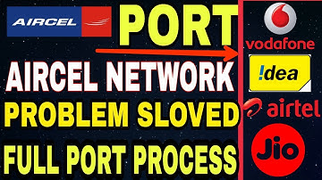 Aircel Network Problem,How To Port Aircel Number Without Network,Aircel MNP Code,Aircel Closed 2018
