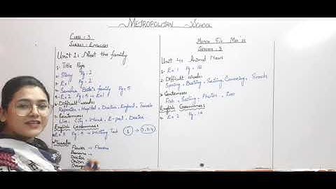 Metropolitan School May Session 3 Class 3 English Lesson