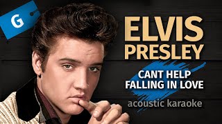 Elvis Presley - Can't Help Falling In Love | Karaoke Fm Version | Key G