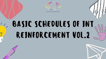 Basic schedules of Reinforcement (Part 2)