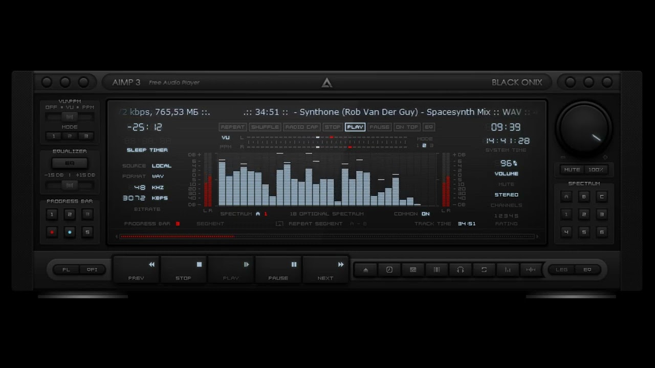 Mix skins. AIMP Black Onyx. SYNTHONE - the best of (2021).