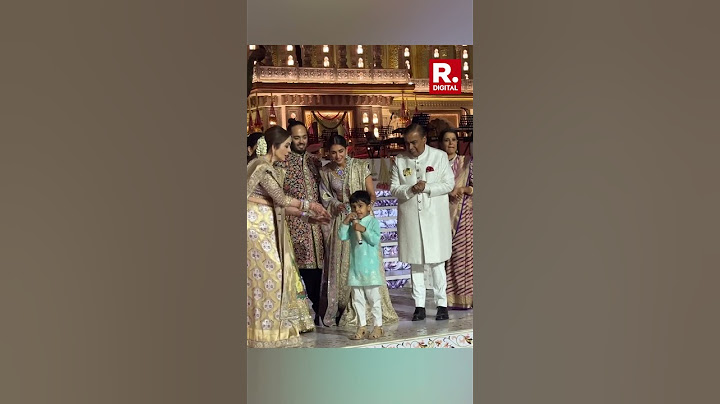 Mukesh Ambani's Grandson Prithvi Greets Guests At Anant-Radhika's Wedding Celebrations