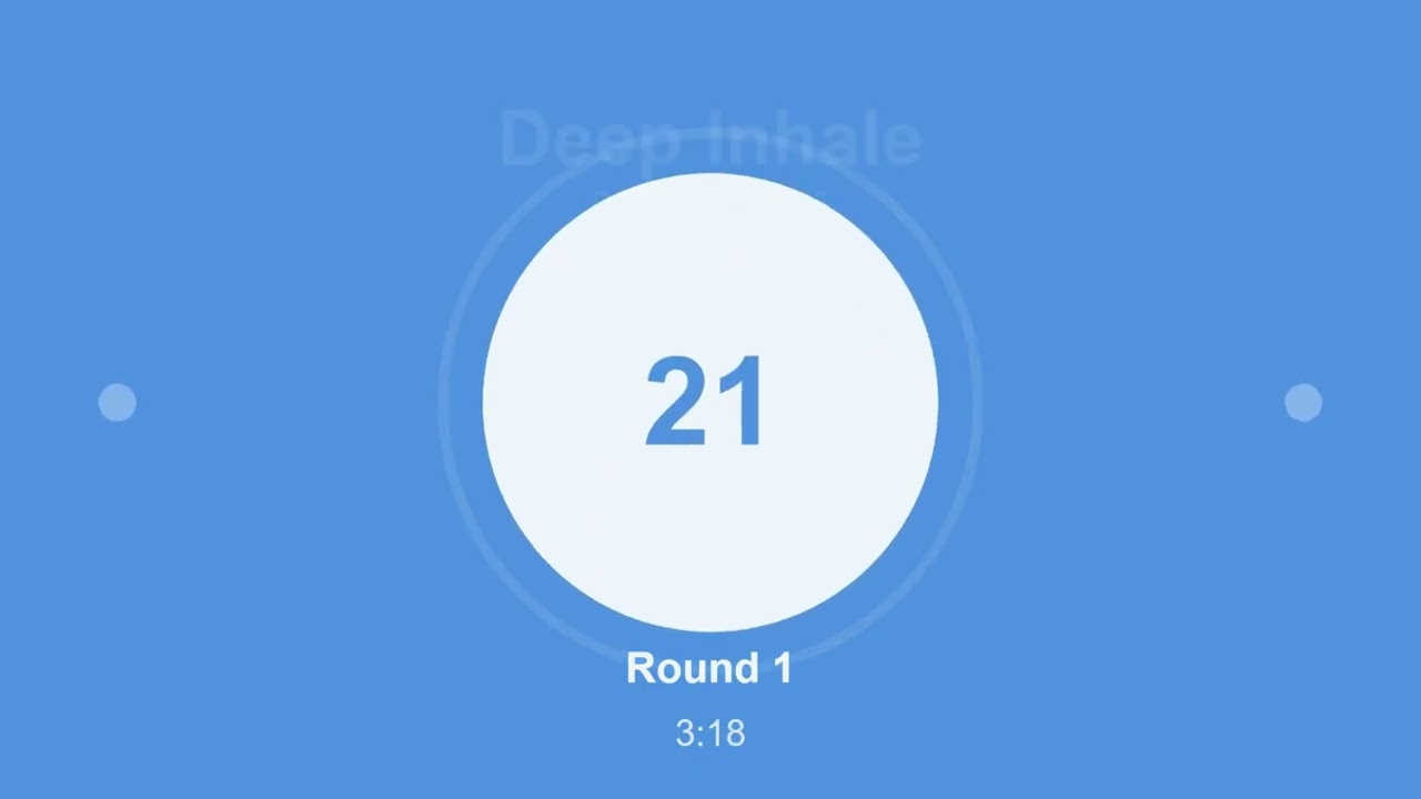 Pump Your Energy with ONLY 5-Minute BREATHING Timer - Wim Hof Breathing