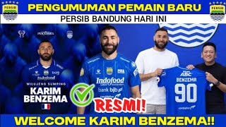 ‼️PERSIB'S NEW PLAYER ANNOUNCEMENT TODAY 🔥 KARIM BENZEMA IS JOINING🔥 PERSIB NEWS TODAY
