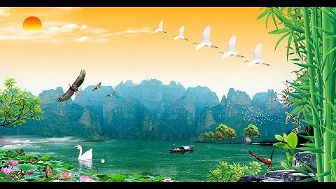 50 Mẫu Tranh 3D Sơn Thuỷ Mới Nhất phần 1