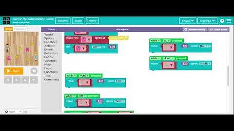 My Independent Game / WhiteHat Jr / Coding