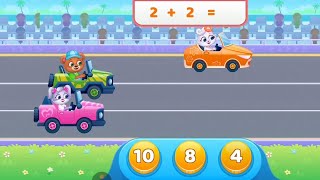 Fun Math Car Race for Kids | Learn Easy Addition with Cute Cars! screenshot 2