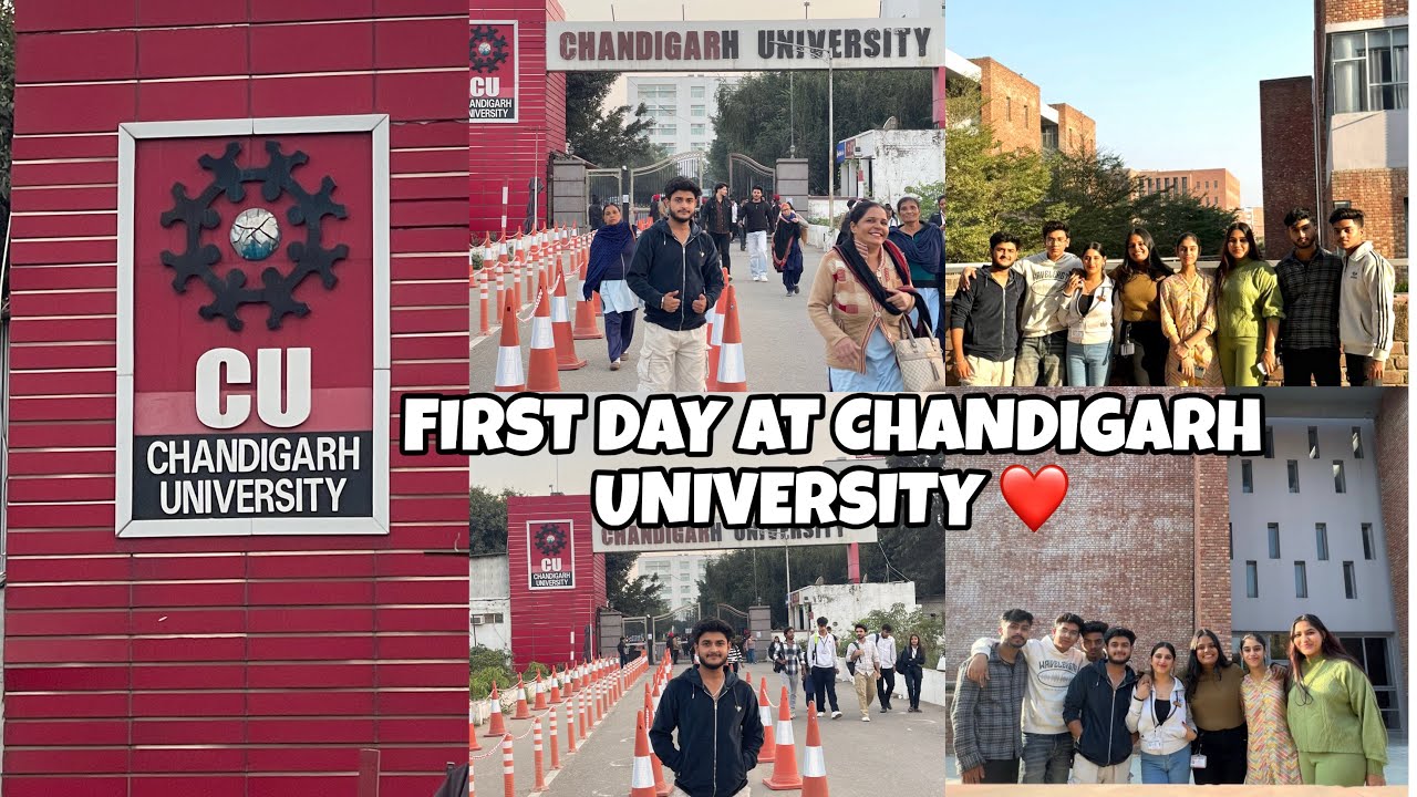 FIRST DAY AT CHANDIGARH UNIVERSITY🥰//NEW UNIVERSITY//NEW VLOG //NEW FRIENDS// ❤️🙌🏻🥰🥰