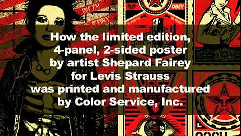 Levis-Shepard Fairey Limited Edition Litho Poster ...