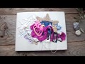 Pop-up scrapbooking album &quot;BLUES&quot;. Альбом поп-ап, скрапбукинг.