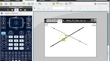 TI Nspire: Intro to Geometry Features Part 2 (Linear Pairs and Vertical Angles)