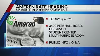Hearings on Ameren rate hike request happening today