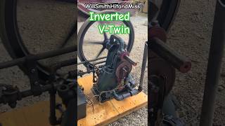 Rare Pierce Inverted 2 Cylinder Antique Engine