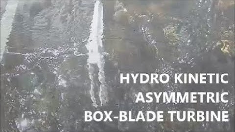FIRST EVER ! A test of Innovative asymmetric box-blade turbine for wind/ under water hydro kinetic