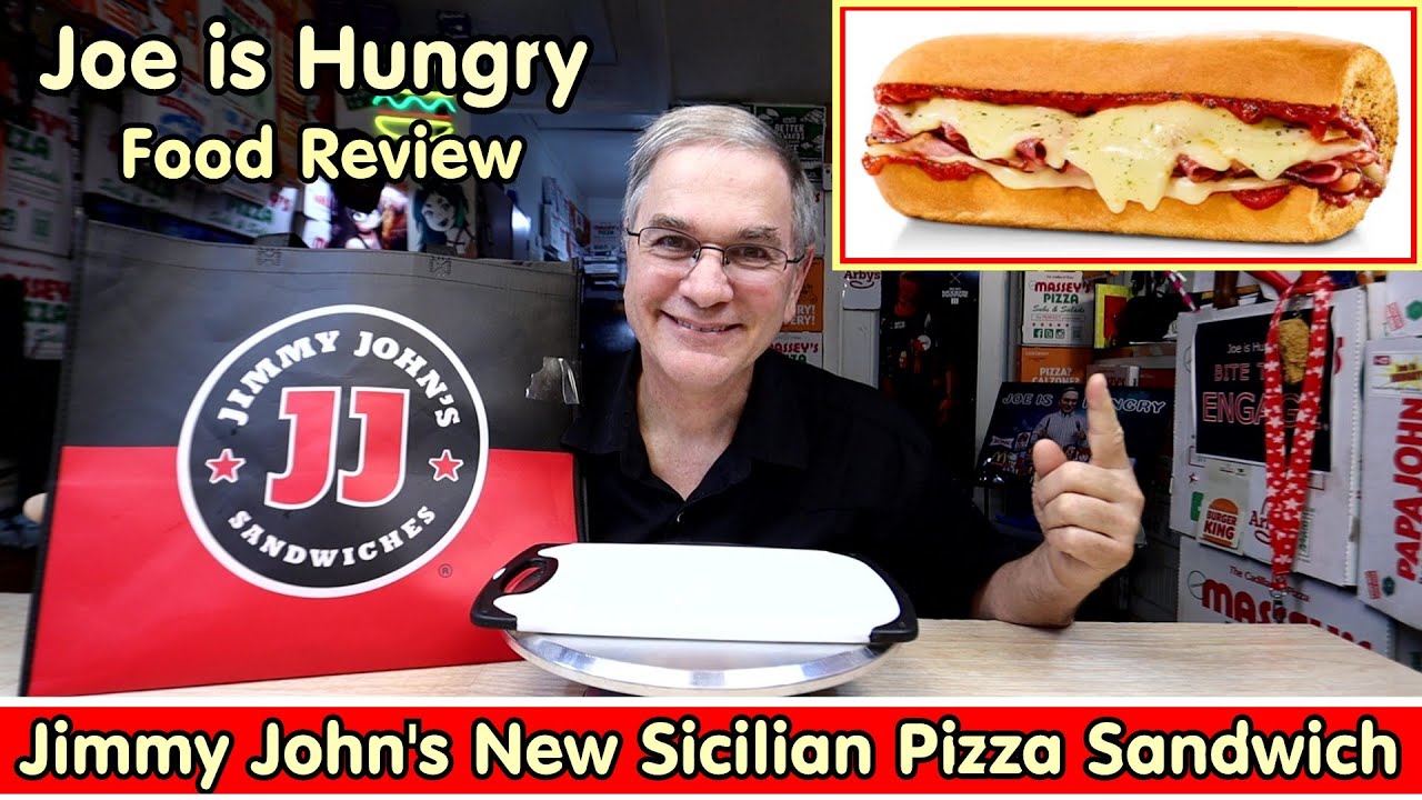 Jimmy John's New Sicilian Pizza Sandwich Review *  Limited Time Offer * Joe is Hungry 🍕⚓🥖