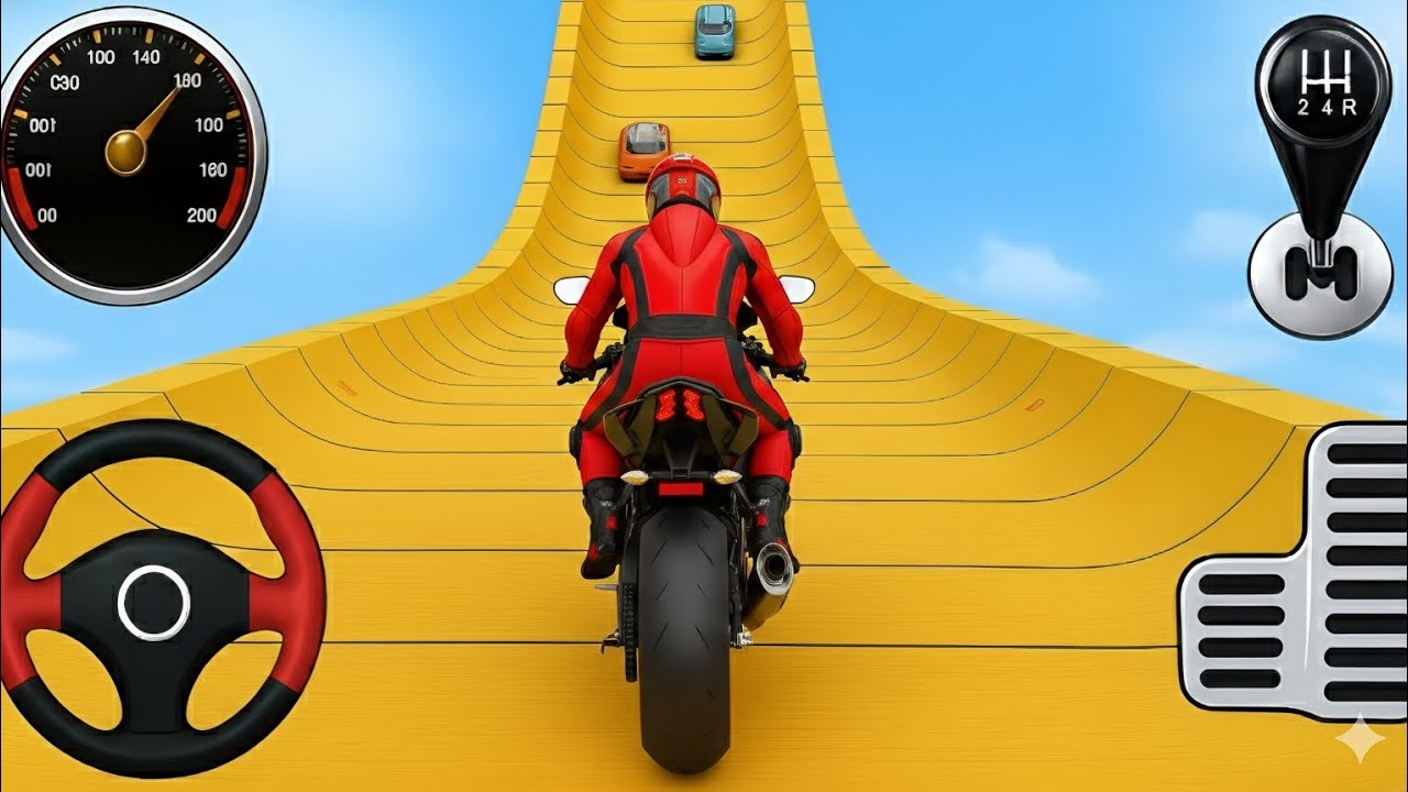 Extreme Bike Mega Ramp 😱 | Impossible Ramp Bike Racing Game | Mega Ramp Bike Stunts 2026