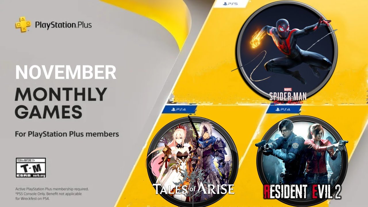 PS PLUS ESSENTIAL FREE GAMES NOVEMBER 2023