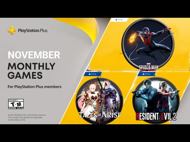 PS PLUS November Free Monthly Games OUT NOW?! (All 3 Bangers
