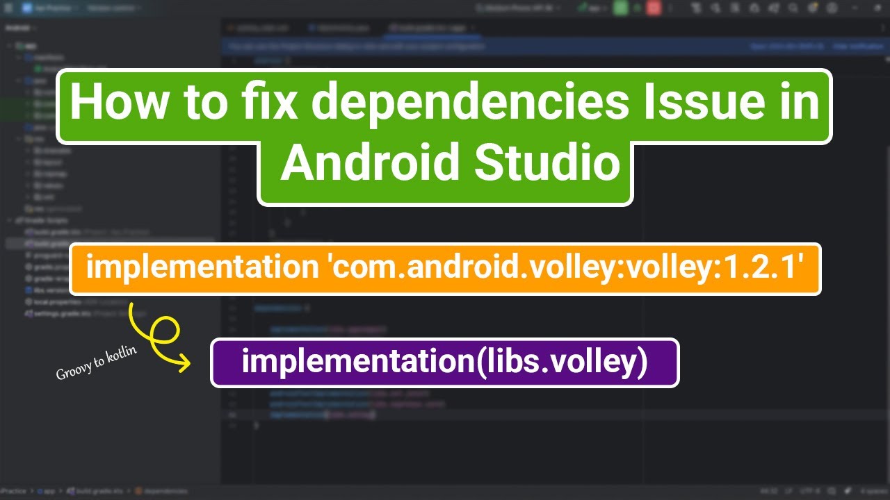 How to fix dependencies issue in android studio | How to convert ...