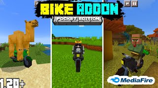 Moto Bike Addon For Minecraft PE 1.20+ || Best Minecraft Mod 1.20+ || PERO PANDA