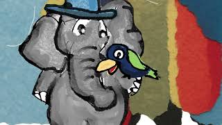 The little bird made the elephant happy again
