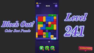 Block Out Level 241 Walkthrough | Color Sort Puzzle Gameplay | Go Answer
