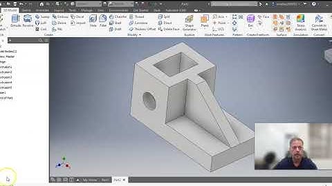 Tutorial on Creating with Subtractive Modeling using Autodesk Inventor