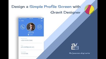 Profile Screen design in Gravit