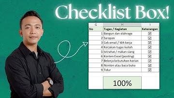 Membuat CHECKLIST BOX di Excel