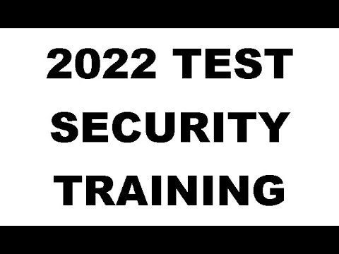 2022 Test Security Training - YouTube