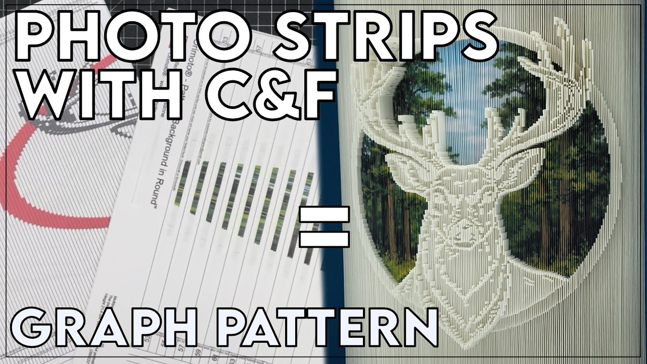 Fore Edge Book Art / Strips combined with C&F / Graph / MMCF #bookfolding #bookart #bookpages