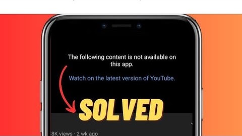 How To Fix The Following Content Is Not Available On This App In YouTube Vanced (Easy)