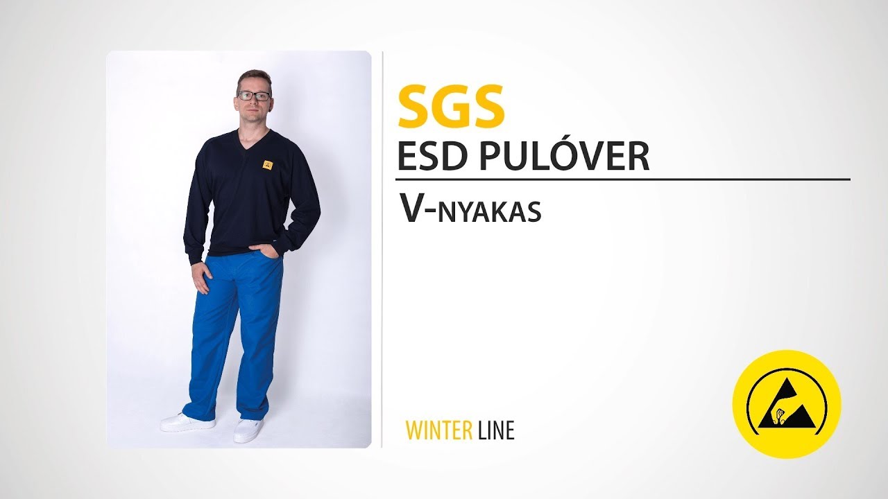 SGS - ESD pulóver - V-nyakas - YouTube