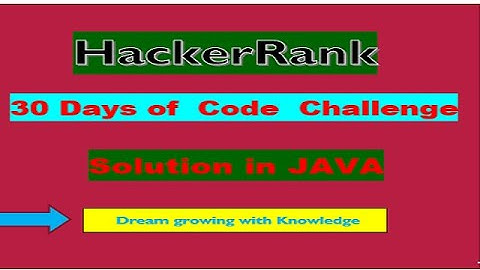30 days of code | Java | Day 11  2D Arrays  HackerRank  in Java Solution