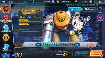 Mega Man X Dive: Halloween Scare Challenge Event 2022
