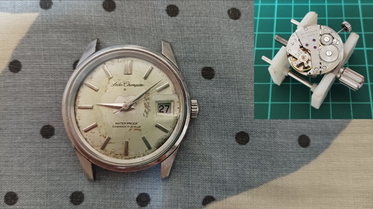 Vintage Seiko Champion 860 Service - Disassembly (seiko 7622